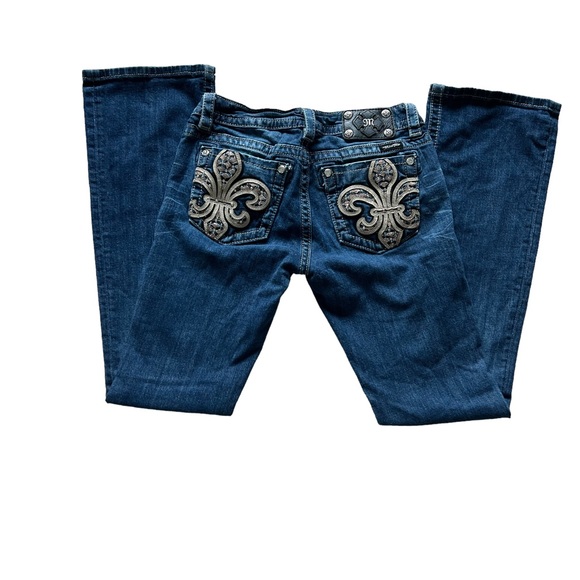 Miss me Low Rise Bootcut Jeans Size 28 (Style # JP62268) - Picture 6 of 13